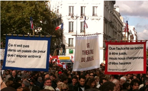 Slogans classiques du Théâtre du Soleil