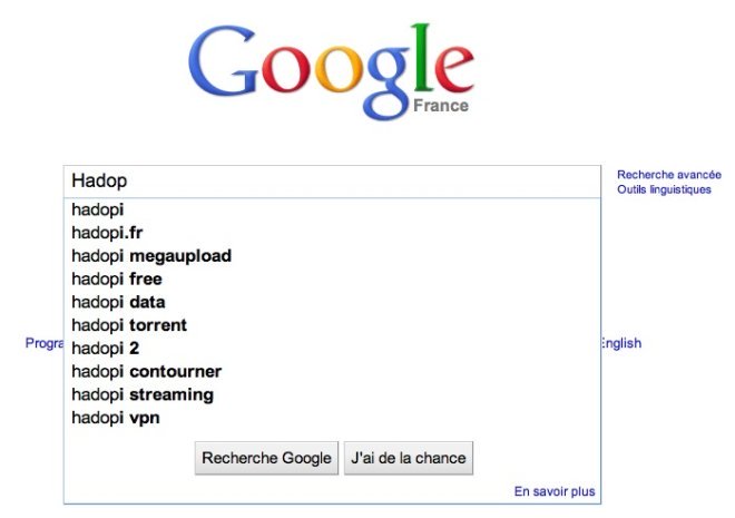 Ce que Google nous dit de l'Hadopi