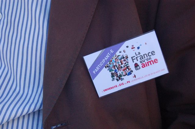 Badge participant universités d'été extérieur jour