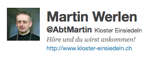 Profil Twitter Martin Werlen
