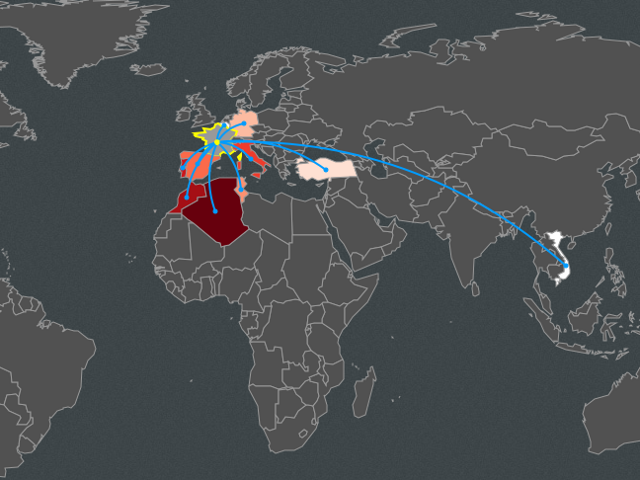 Migrations map