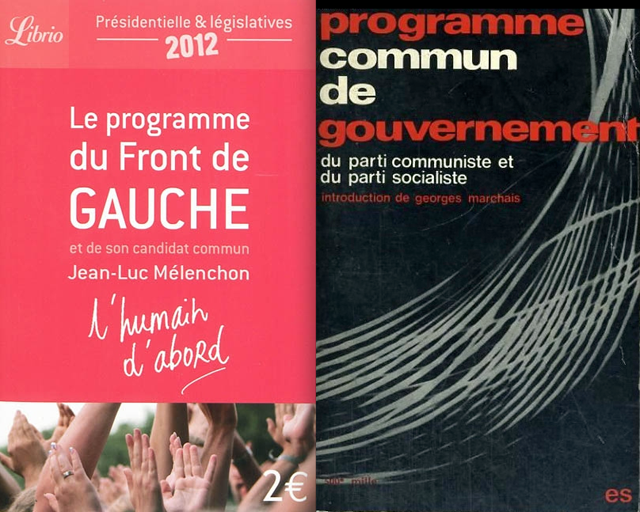 Front de gauche livre recette