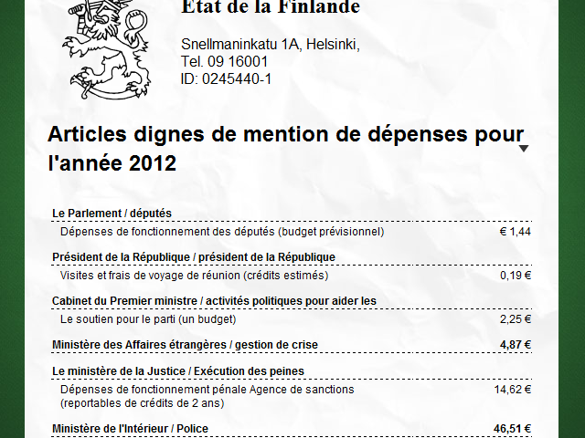Verokuitti Tax Receipt