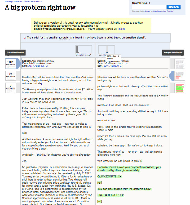 OWNI DEF Mail Machine Propublica targeting
